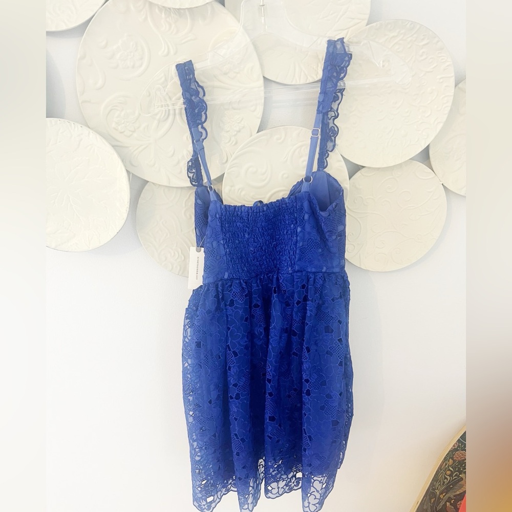 XS NWT Anthro Sweetheart Lace Dress - Picture 5 of 6